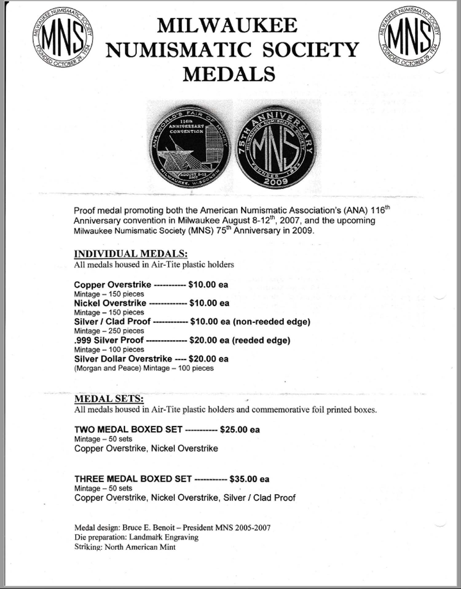 Milwaukee-Numismatic-Society-Medal-On-Morgan-Dollar
